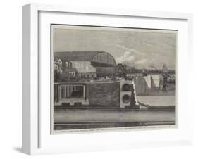 Section of the Thames Embankment-null-Framed Giclee Print