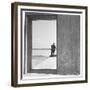 Section of Twelve Foot, Three Mile Concrete Wall with Bulkhead Opening-Walker Evans-Framed Photographic Print