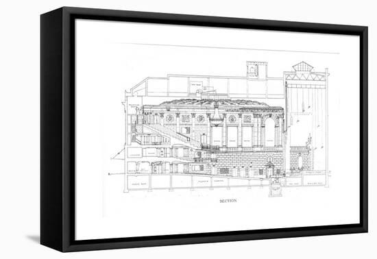 Section, the Eastman Theatre, Rochester, New York, 1925-null-Framed Stretched Canvas