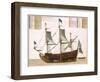 Section Through a French First-Rate Ship of 104 Cannon, from 'Le Naptune Francois', C.1693-1700-Pierre Mortier-Framed Giclee Print