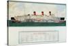 Sectional Plan of R.M.S. Queen Mary by G.Havis-null-Stretched Canvas