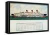 Sectional Plan of R.M.S. Queen Mary by G.Havis-null-Framed Stretched Canvas