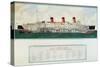 Sectional Plan of R.M.S. Queen Mary by G.Havis-null-Stretched Canvas