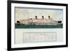Sectional Plan of R.M.S. Queen Mary by G.Havis-null-Framed Giclee Print