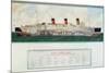 Sectional Plan of R.M.S. Queen Mary by G.Havis-null-Mounted Giclee Print