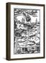 Sectional View of a German Mine, 1556-null-Framed Giclee Print