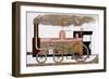 Sectional View of a Mid-19th Century Steam Railway Locomotive, 1882-null-Framed Giclee Print