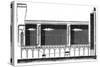 Sectional View of Lead Chambers for Large-Scale Production of Sulphuric Acid, 1870-null-Stretched Canvas