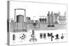 Sectional View of Liverpool Gas Works, 1860-Charles Partington-Stretched Canvas