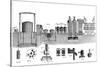 Sectional View of Liverpool Gas Works, 1860-Charles Partington-Stretched Canvas