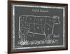 Sectioned Cow-Gwendolyn Babbitt-Framed Art Print