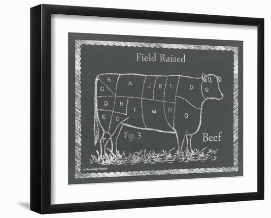 Sectioned Cow-Gwendolyn Babbitt-Framed Art Print