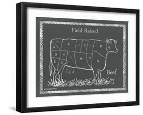 Sectioned Cow-Gwendolyn Babbitt-Framed Art Print