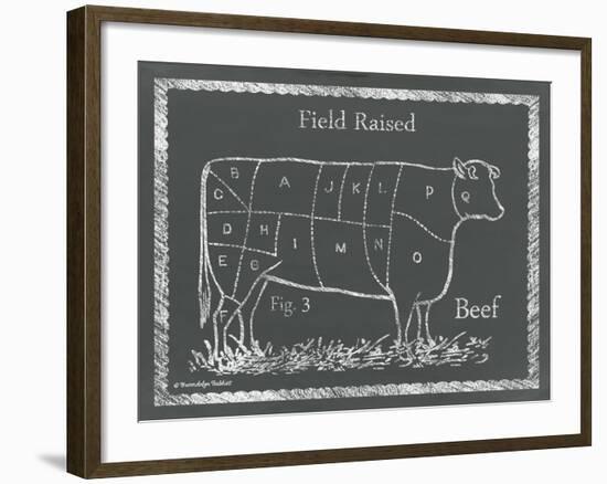 Sectioned Cow-Gwendolyn Babbitt-Framed Art Print