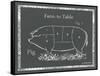 Sectioned Pig-Gwendolyn Babbitt-Framed Stretched Canvas