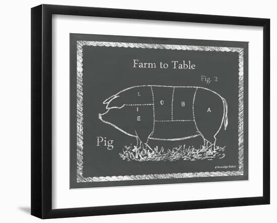 Sectioned Pig-Gwendolyn Babbitt-Framed Art Print