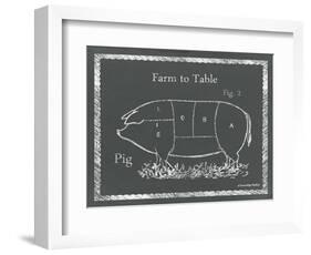 Sectioned Pig-Gwendolyn Babbitt-Framed Art Print