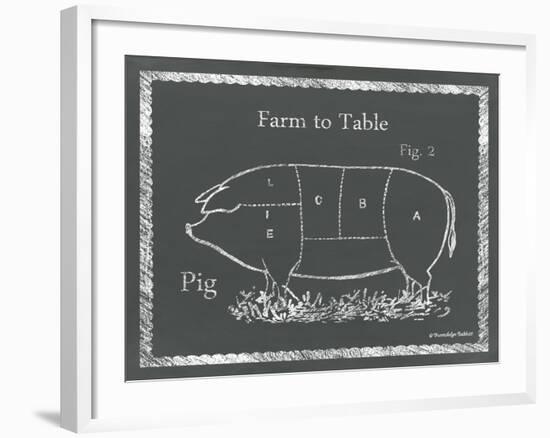 Sectioned Pig-Gwendolyn Babbitt-Framed Art Print