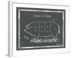 Sectioned Pig-Gwendolyn Babbitt-Framed Art Print