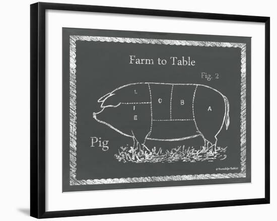 Sectioned Pig-Gwendolyn Babbitt-Framed Art Print