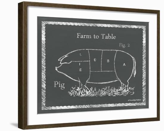 Sectioned Pig-Gwendolyn Babbitt-Framed Art Print