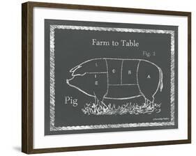 Sectioned Pig-Gwendolyn Babbitt-Framed Art Print