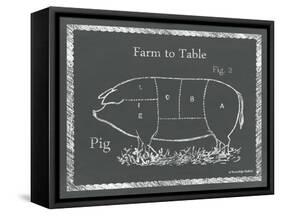 Sectioned Pig-Gwendolyn Babbitt-Framed Stretched Canvas
