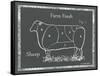 Sectioned Sheep-Gwendolyn Babbitt-Framed Stretched Canvas