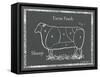 Sectioned Sheep-Gwendolyn Babbitt-Framed Stretched Canvas