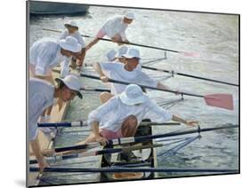 Securing Oars, Henley-Timothy Easton-Mounted Giclee Print