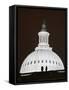 Security Agents Stand Watch on the Roof of the U.S. Capitol-null-Framed Stretched Canvas