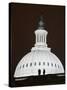 Security Agents Stand Watch on the Roof of the U.S. Capitol-null-Stretched Canvas