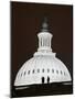 Security Agents Stand Watch on the Roof of the U.S. Capitol-null-Mounted Photographic Print