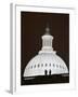 Security Agents Stand Watch on the Roof of the U.S. Capitol-null-Framed Photographic Print