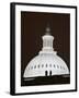 Security Agents Stand Watch on the Roof of the U.S. Capitol-null-Framed Photographic Print