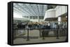 Security Area At Orlando Airport Florida-Mark Williamson-Framed Stretched Canvas