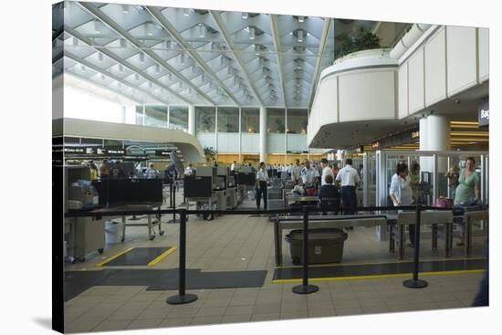 Security Area At Orlando Airport Florida-Mark Williamson-Stretched Canvas