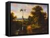 Security Camera in Country-null-Framed Stretched Canvas