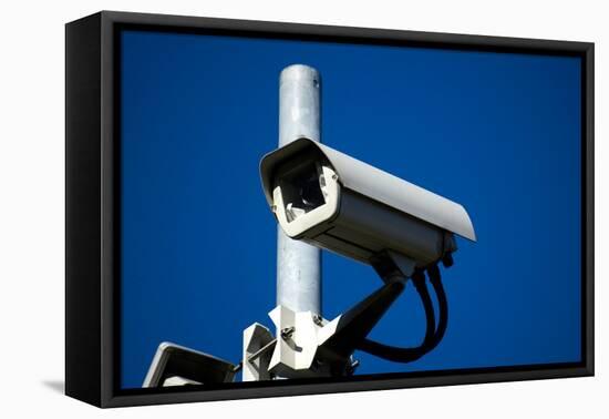 Security Camera-Nathan Wright-Framed Stretched Canvas