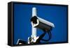 Security Camera-Nathan Wright-Framed Stretched Canvas