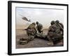 Security Force Team Members Wait For a UH-60 Blackhawk Medevac Helicopter-Stocktrek Images-Framed Photographic Print