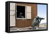 Security Forces Airmen Guard a Building During Training-null-Framed Stretched Canvas