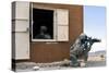 Security Forces Airmen Guard a Building During Training-null-Stretched Canvas