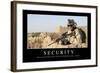 Security: Inspirational Quote and Motivational Poster-null-Framed Photographic Print