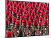 Security Personnel March at the Republic Day Parade in New Delhi, India, Friday, January 26, 2007-Mustafa Quraishi-Mounted Premium Photographic Print