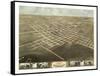 Sedalia, Missouri - Panoramic Map-Lantern Press-Framed Stretched Canvas