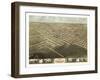 Sedalia, Missouri - Panoramic Map-Lantern Press-Framed Art Print