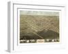 Sedalia, Missouri - Panoramic Map-Lantern Press-Framed Art Print