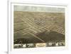 Sedalia, Missouri - Panoramic Map-Lantern Press-Framed Art Print