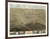 Sedalia, Missouri - Panoramic Map-Lantern Press-Framed Art Print